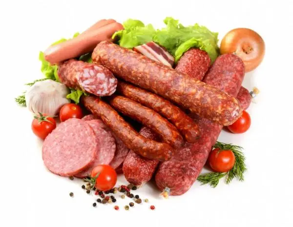 Calorie content Semi-smoked Odessa sausage. Chemical composition and nutritional value.