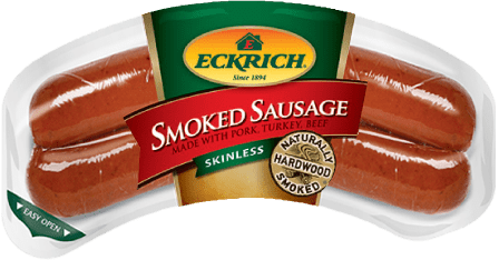 Calorie content Smoked sausages made from pork and beef, with the addition of skimmed milk powder. Chemical composition and nutritional value.