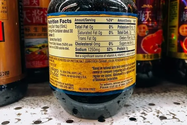 Calorie content Soy sauce. Chemical composition and nutritional value.