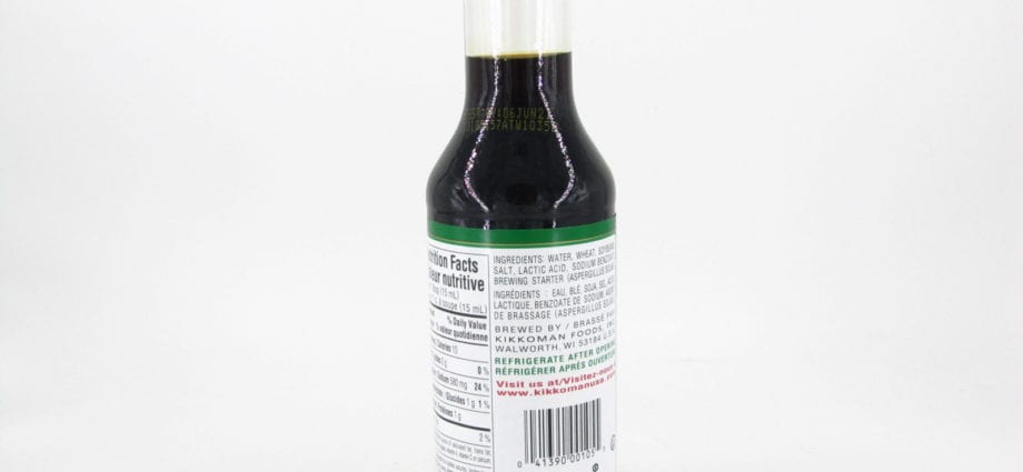 Calorie content Soy sauce, low in nartia. Chemical composition and nutritional value.