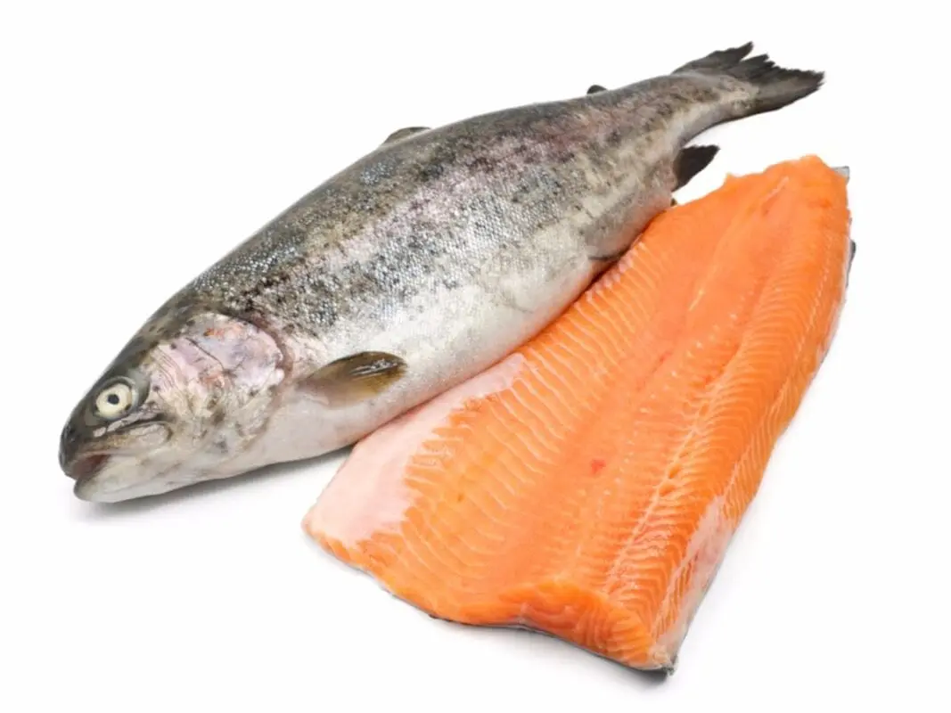 Calorie content Trout, all types, cooked in the heat. Chemical composition and nutritional value.