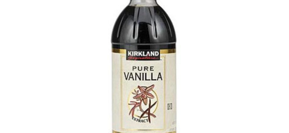 Calorie content Vanilla extract, artificial, no alcohol. Chemical composition and nutritional value.