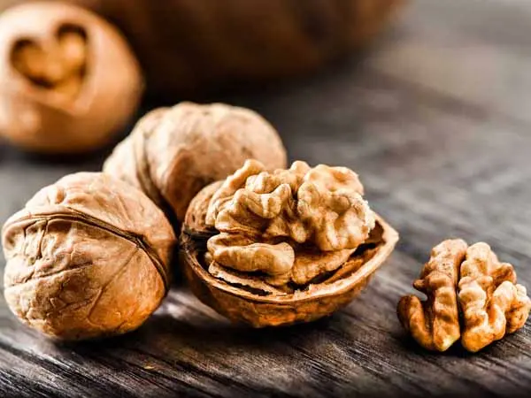 Calorie content Walnut, dry roasted, with salt. Chemical composition and nutritional value.