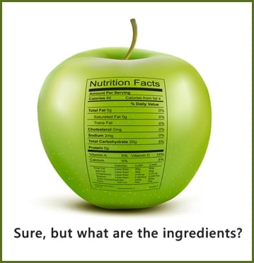 卡路里含量野苹果。 化学成分和营养价值。