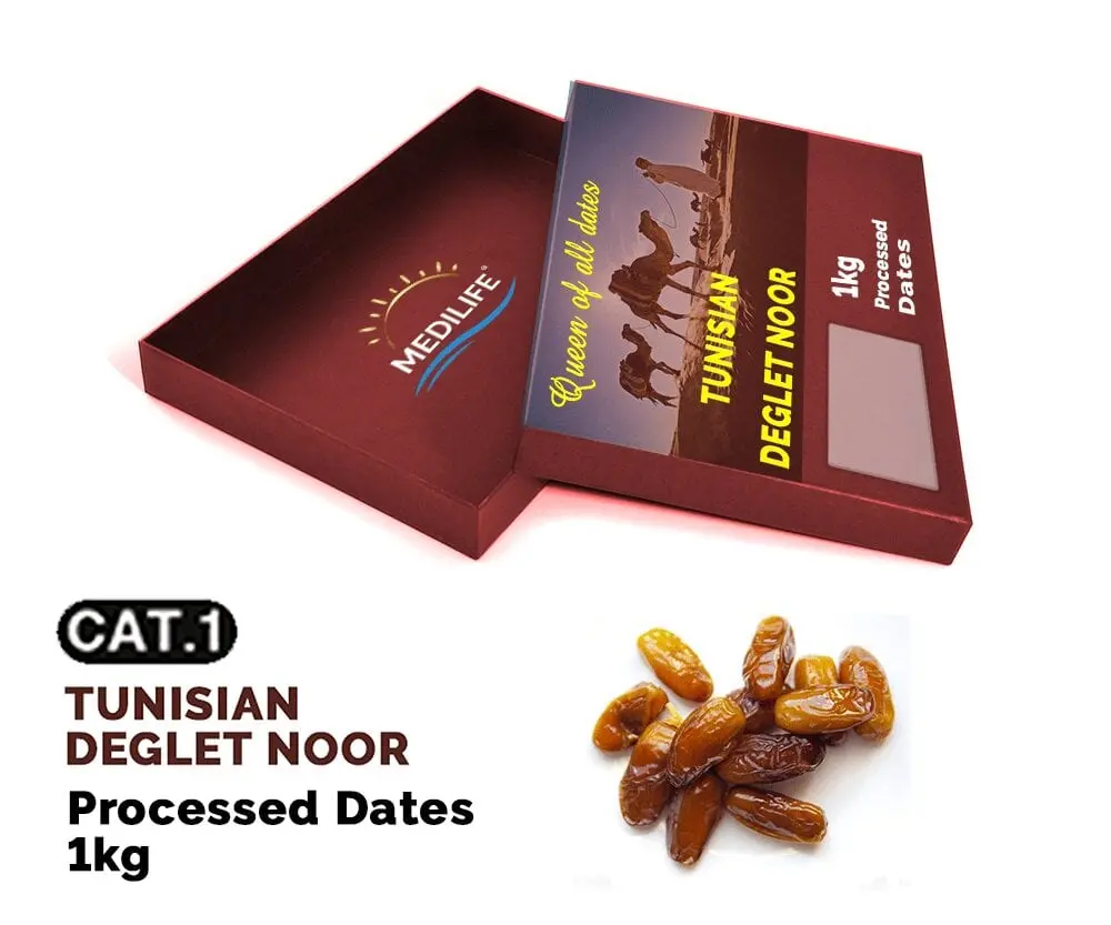 Calorie Dates Deglet nur. Chemical composition and nutritional value.