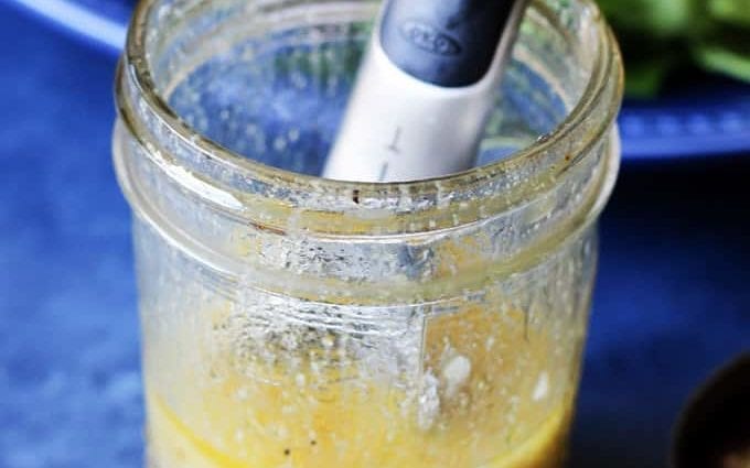 Calorie French salad dressing, homemade recipe. Chemical composition and nutritional value.