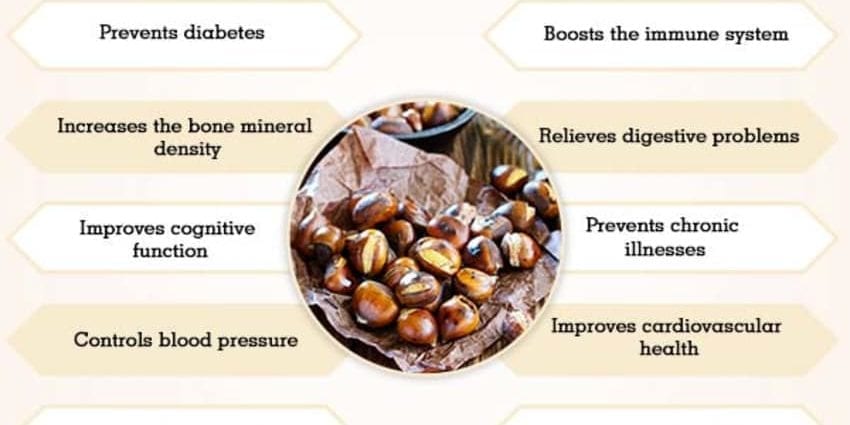 Calorie Japanese chestnut, baked. Chemical composition and nutritional value.