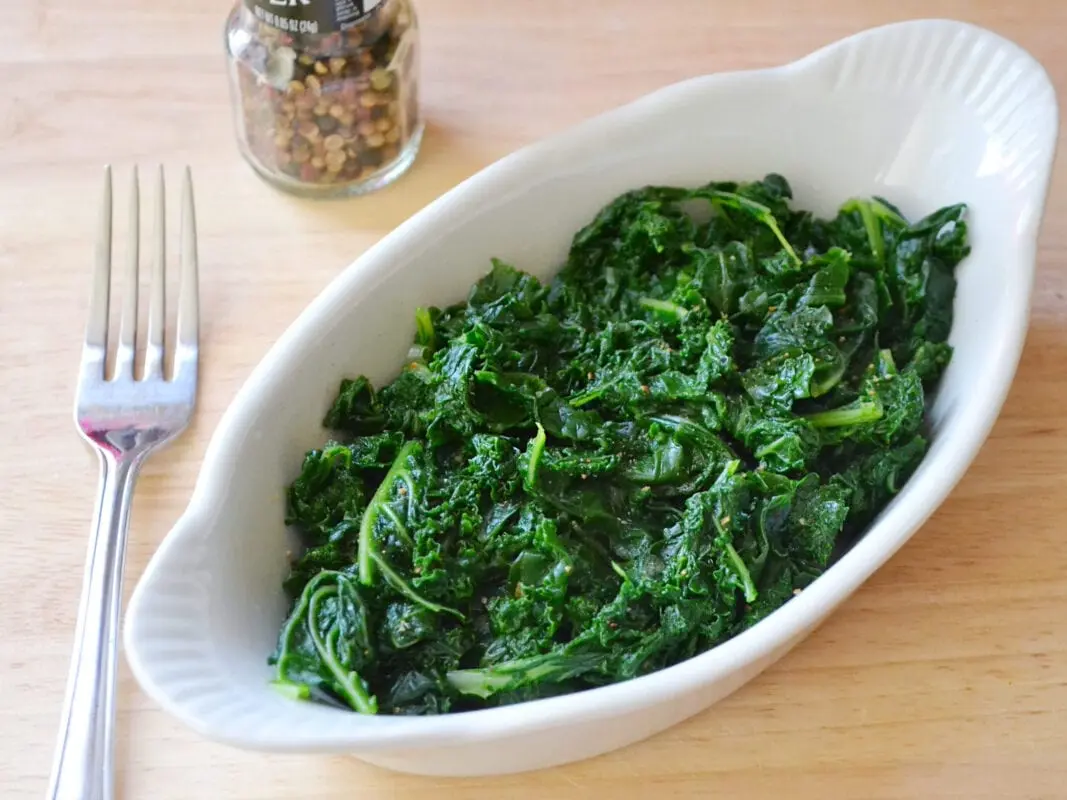 Calorie Kale, boiled, with salt. Chemical composition and nutritional value.