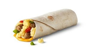 Calorie McDONALD&#8217;S, burrito with cutlet. Chemical composition and nutritional value.