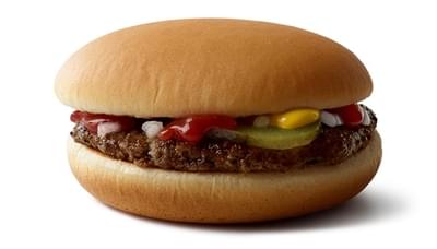 Calorie McDONALD&#8217;S, hamburger. Chemical composition and nutritional value.