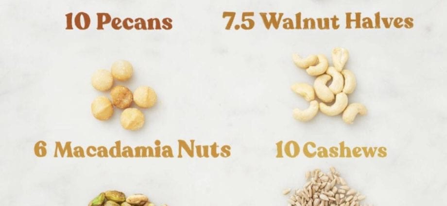 Kalorije Orehi, zmešamo z arašidi, ocvrti na olju brez soli. Kemična sestava in hranilna vrednost.