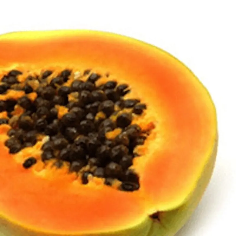 Calorie Papaya, canned in a rich syrup. Chemical composition and nutritional value.