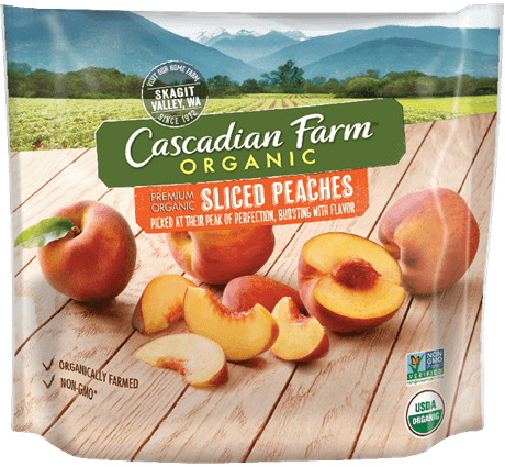 Calorie Peaches in slices, frozen, sweetened. Chemical composition and nutritional value.