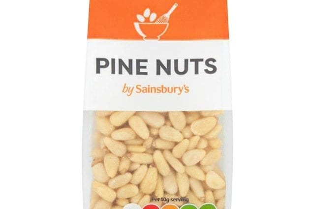 Calorie Pine nut, toasted, (Navajo). Chemical composition and nutritional value.