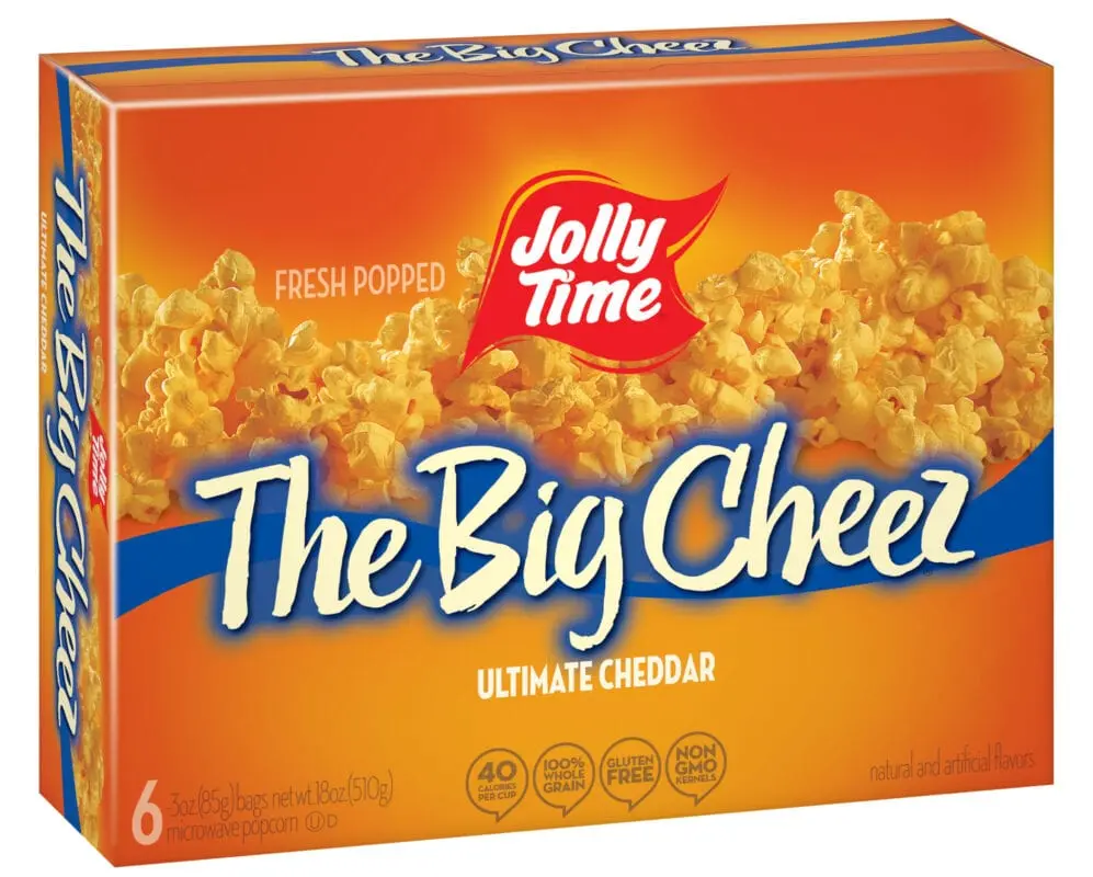 Calorie Popcorn, cheese flavor. Chemical composition and nutritional value.