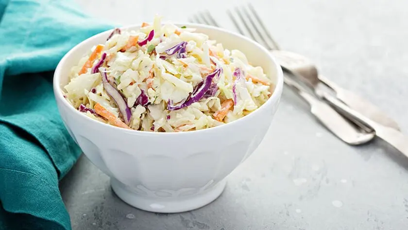 Calorie POPEYES, cabbage salad. Chemical composition and nutritional value.