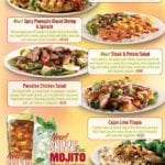 Restaurant Food calories and nutrients