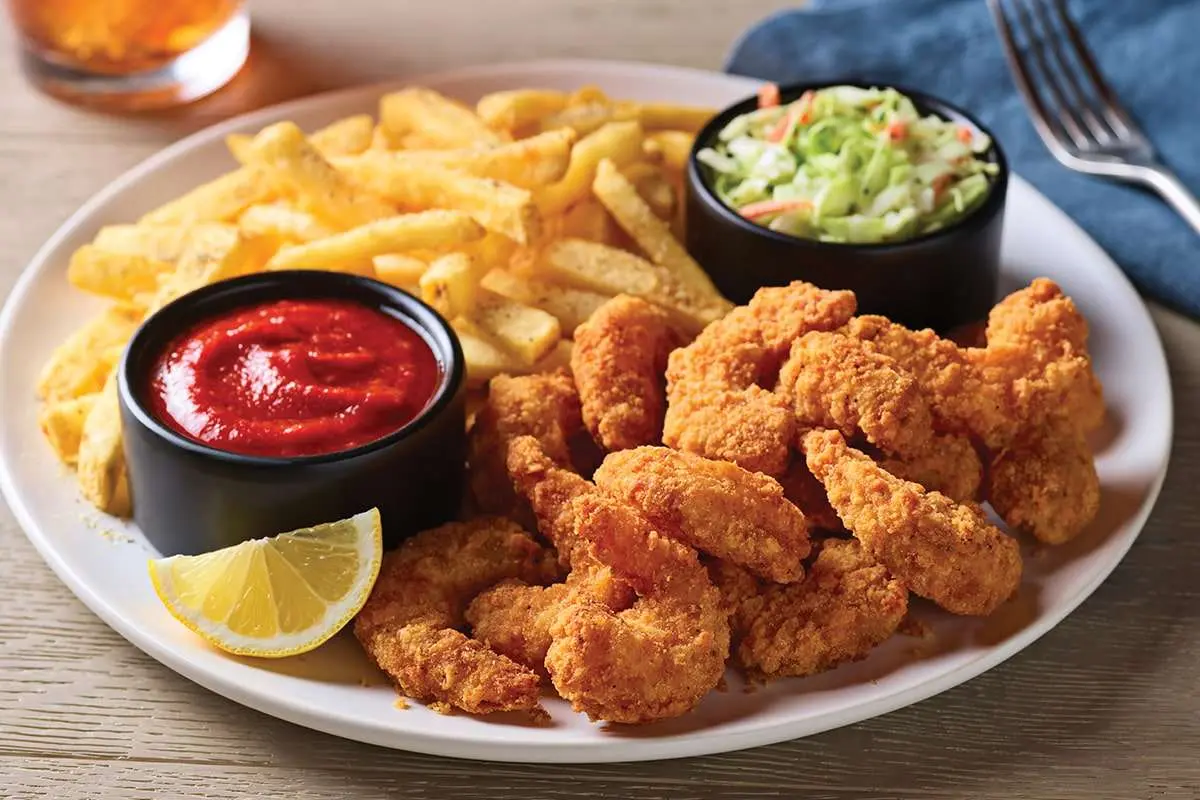 Calorie Restaurant, APPLEBEE&#8217;S, Double Crunch Shrimp. Chemical composition and nutritional value.