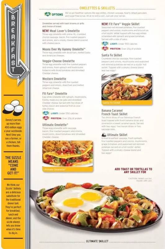 Calorie Restaurant, DENNY&#8217;S, French fries. Chemical composition and nutritional value.