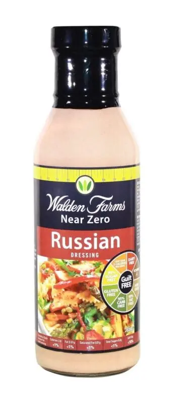 Calorie salad Dressing, Russian. Chemical composition and nutritional value.