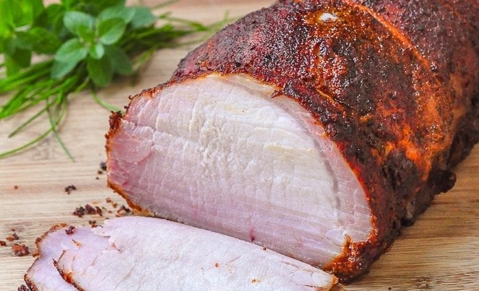 Calorie Smoked-baked loin (pork). Chemical composition and nutritional value.