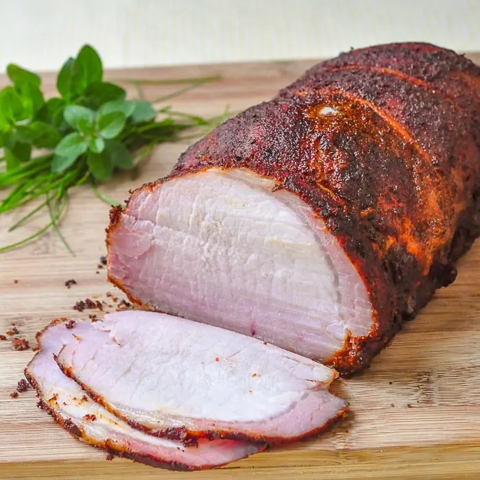 Calorie Smoked-baked loin (pork). Chemical composition and nutritional value.