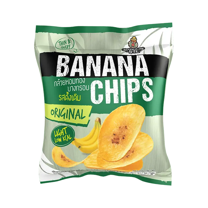 Calorie Snacks, banana chips. Chemical composition and nutritional value.