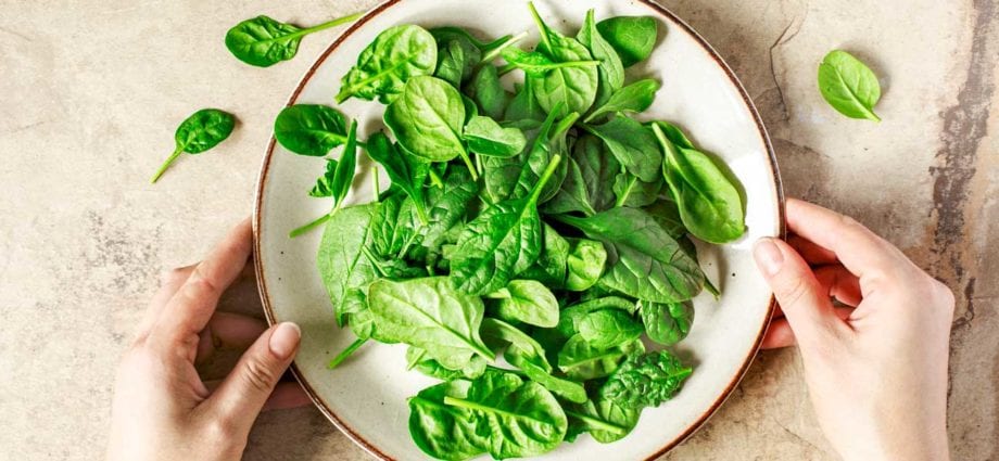 Calorie Spinach, boiled, no salt. Chemical composition and nutritional value.