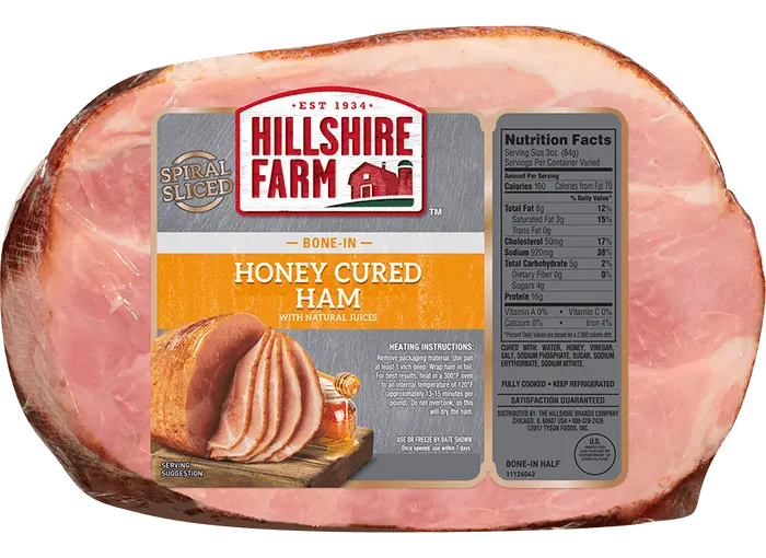 Calorie Spiral sliced ​​ham in its own juice. Chemical composition and nutritional value.