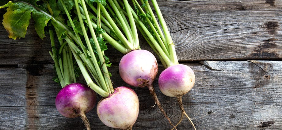 Calorie content Turnips, greens, raw. Chemical composition and nutritional value.