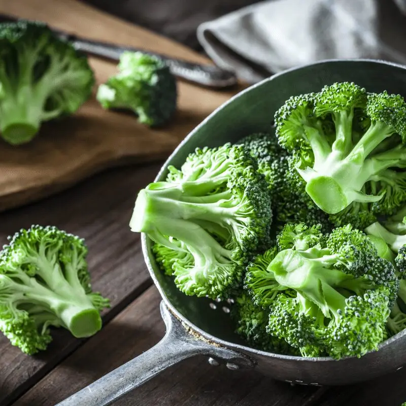 Calories Broccoli, frozen, uncooked. Chemical composition and nutritional value.