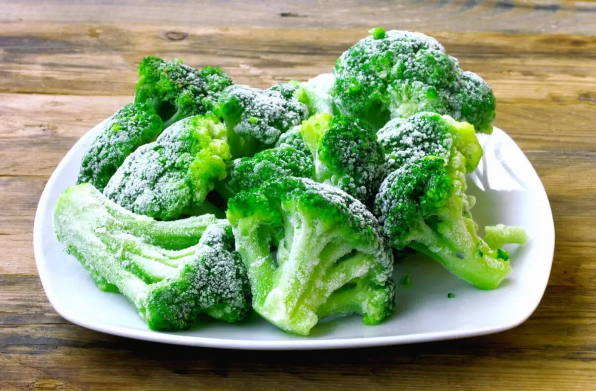 Calories Broccoli, shoots, frozen, uncooked. Chemical composition and nutritional value.