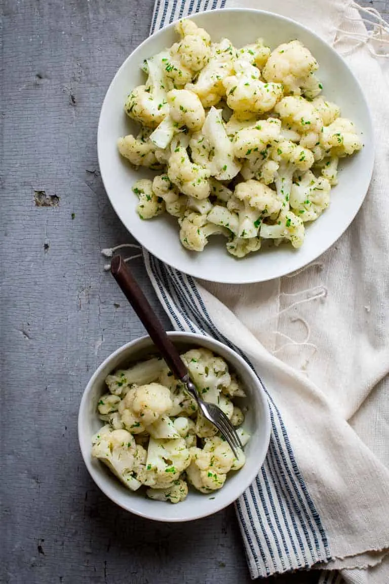 Calories Cauliflower, green, cooked without added salt. Chemical composition and nutritional value.