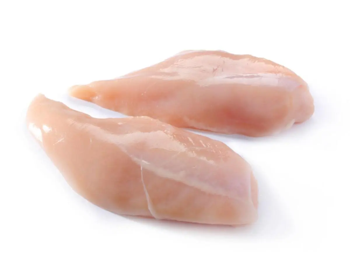 Calories Chicken, broiler chickens, breast, meat only. Chemical composition and nutritional value.