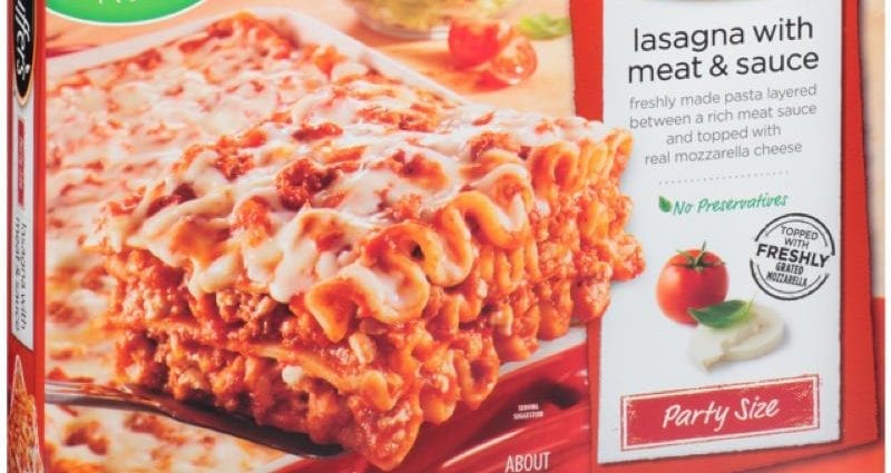 Calories Lasagna with meat and sauce, frozen. Chemical composition and nutritional value.