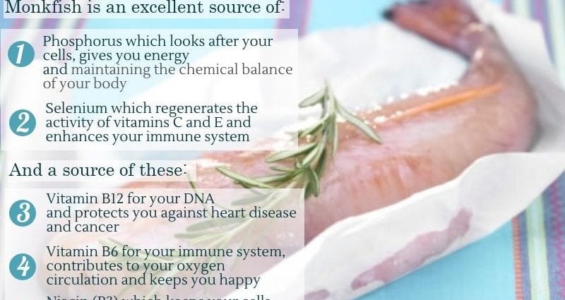 Calories Monkfish, meat, (Alaska). Chemical composition and nutritional value.