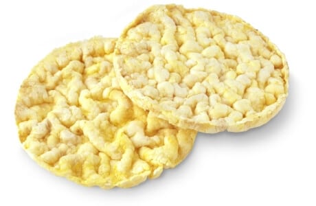 Calories Snacks, corn cake, very low sodium, Na 28 mg. Chemical composition and nutritional value.