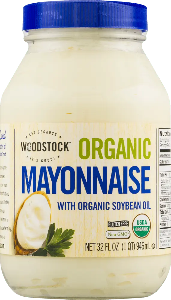 Calories Soybean oil based mayonnaise, no salt. Chemical composition and nutritional value.