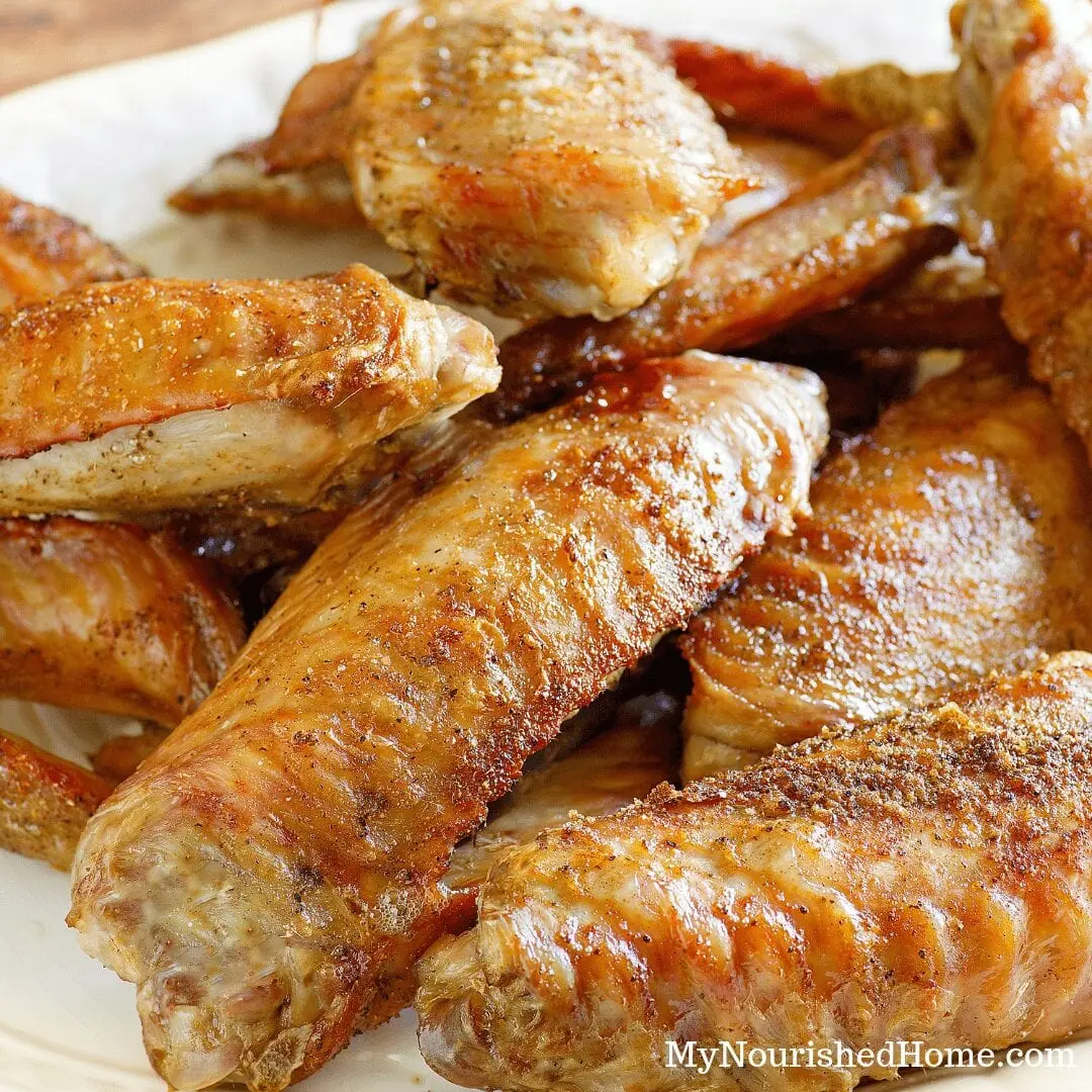 Calorie content Young turkey, wings, baked. Chemical composition and nutritional value.