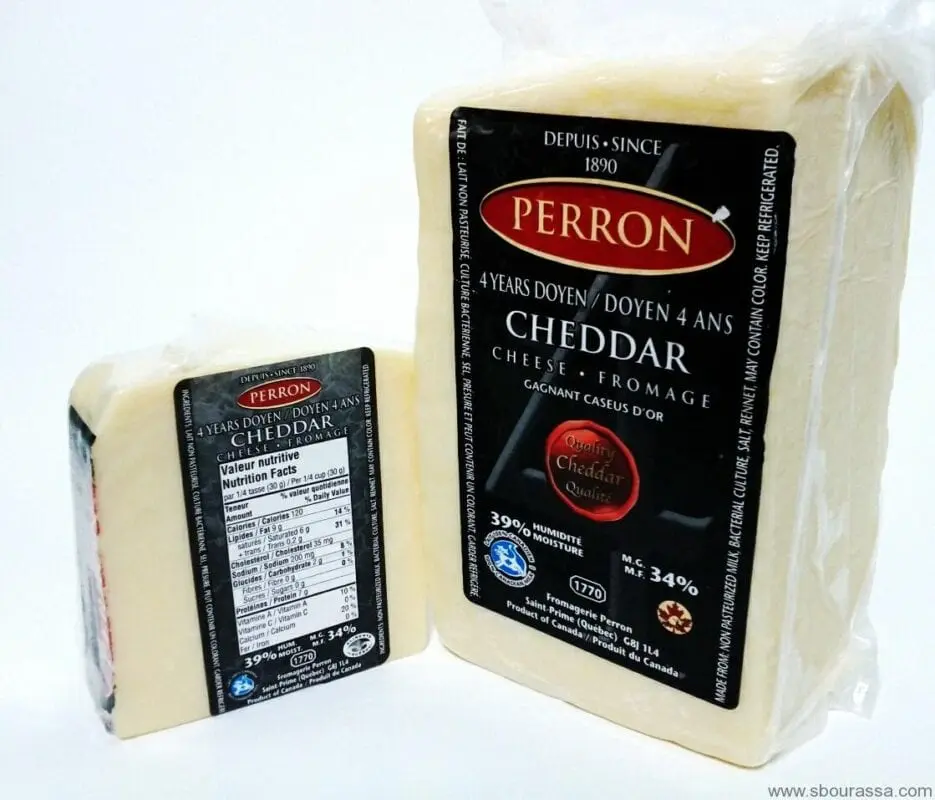 Cheddar cheese 20,4% fat, ppm 37% dry in-ve