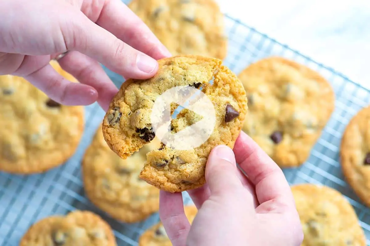 Chocolate chip cookie recipe video