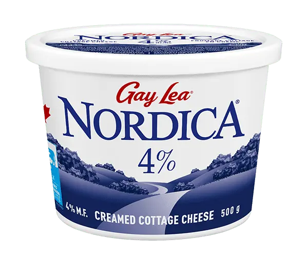 Moist cottage cheese 4,3% fat