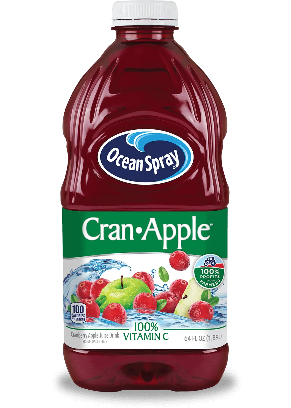 Cranberry-apple juice drink, low-calorie, with vitamin C