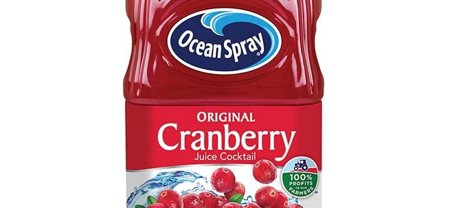 Cranberry juice cocktail, bottled