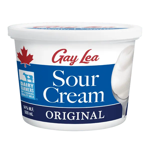 Low-calorie sour cream