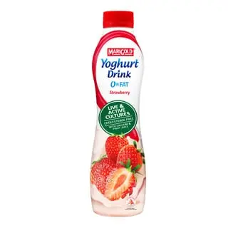 Drinking yoghurt, strawberry 0,9% fat, fortified, LIFEWAY