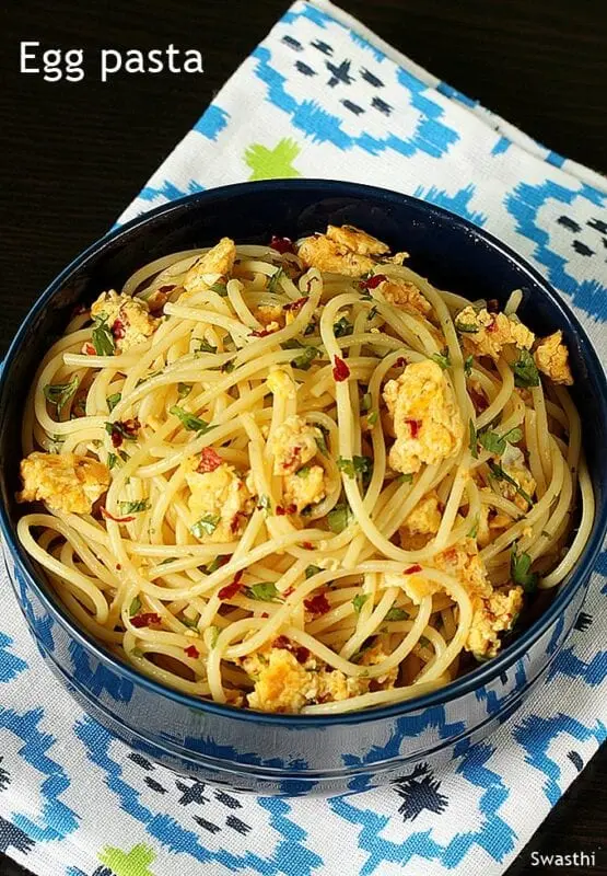 Egg pasta (pasta, spaghetti), homemade, cooked