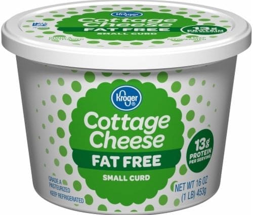 Fat-free cottage cheese, 0,6% fat