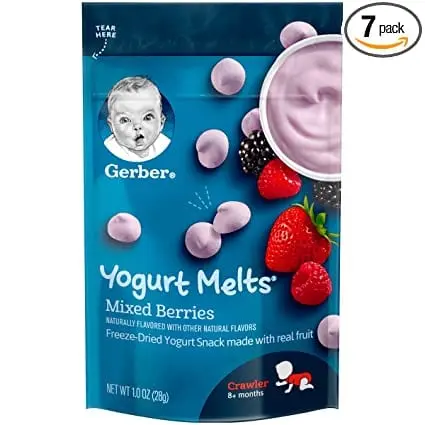 Freeze-dried yoghurt, fruit and berry