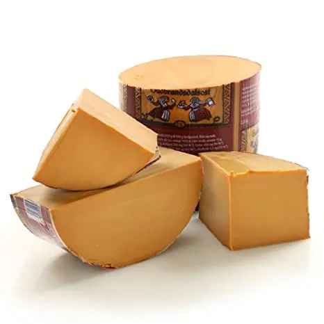 Geytust cheese, Norwegian semi-hard brown cheese, mdzh 34% dry in-ve